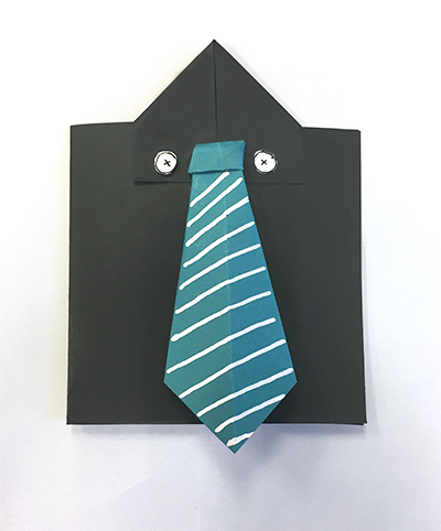 Father's day shirt and tie card