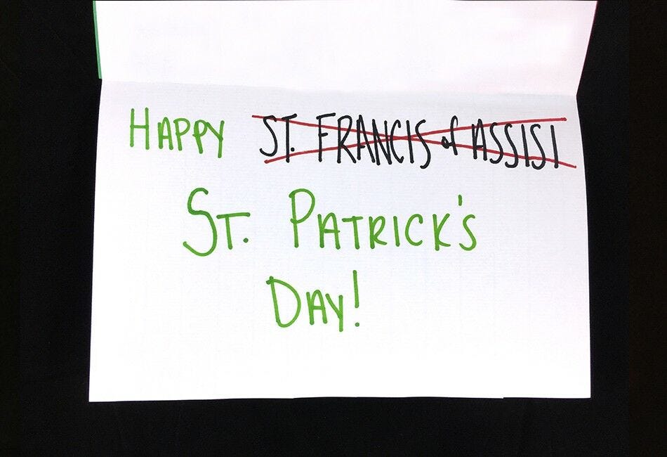 st. patrick's day card