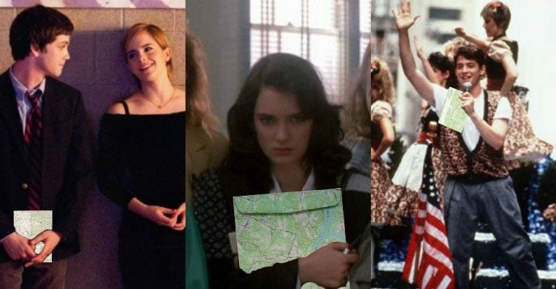 Perks of being a wallflower, heathers, ferris bueller's day off