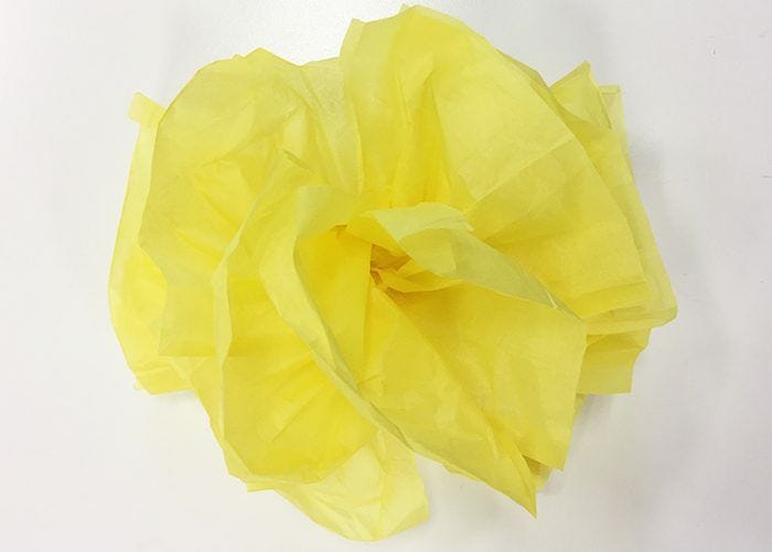 Final yellow pompom flower