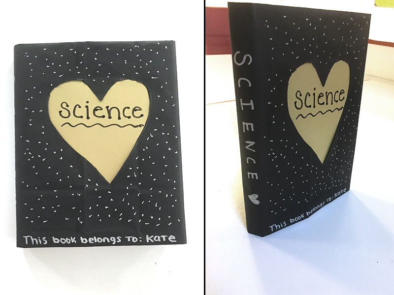 back to school textbook covers, diy textbook covers, science textbook