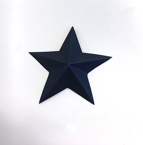 Star folded Star with lines folded