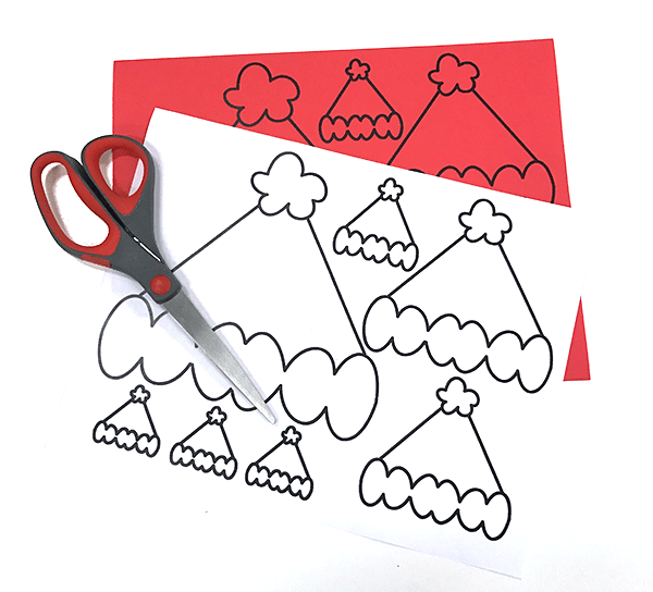 diy emoji, wrapping paper, santa hat