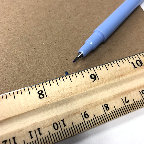 how to make a paper box, ruler, le pen