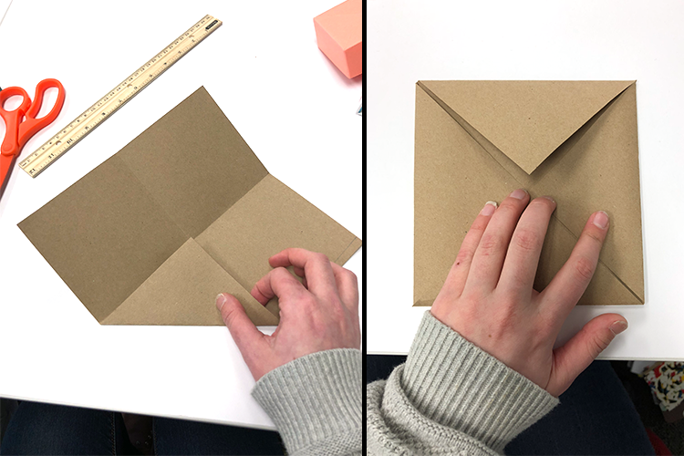 how to make a paper box, scissors, folding, origami