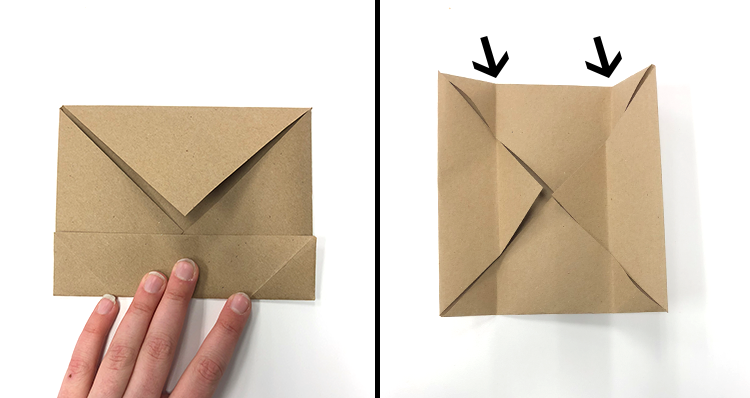 origami paper bag no glue