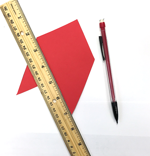 red paper, diy bookmark, paper crafts