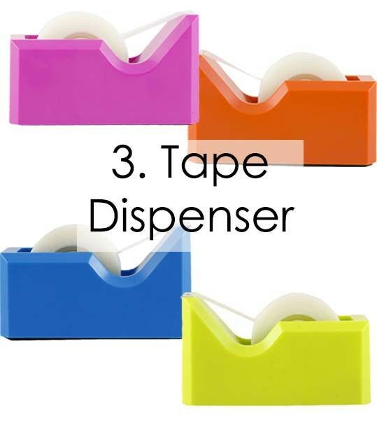 secret santa gift ideas for your coworkers: assorted colorful tape dispensers