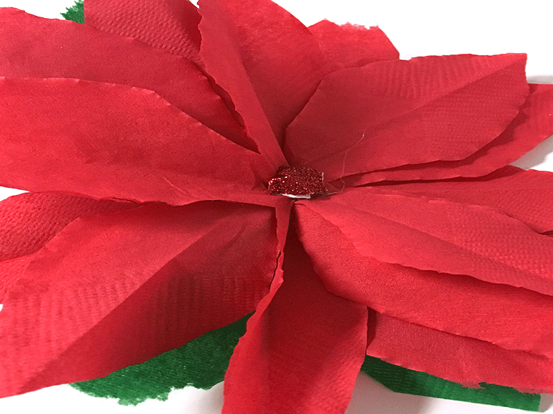 diy paper cocktail napkin poinsettias craft