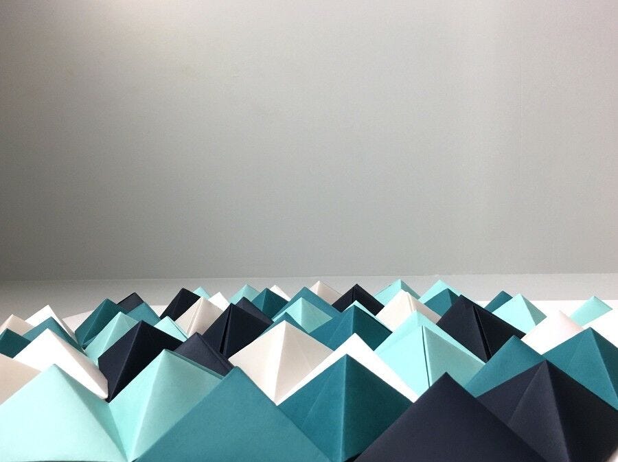 DIY 3D Geometric Paper Sculpture 