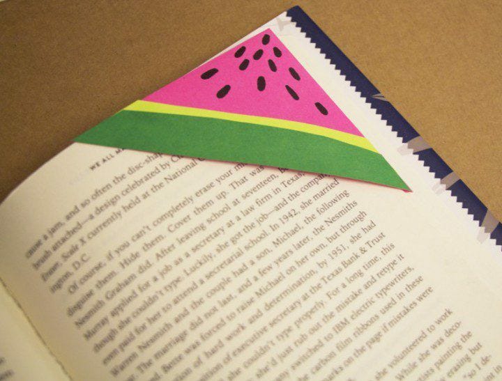 DIY bookmarks, paper crafts