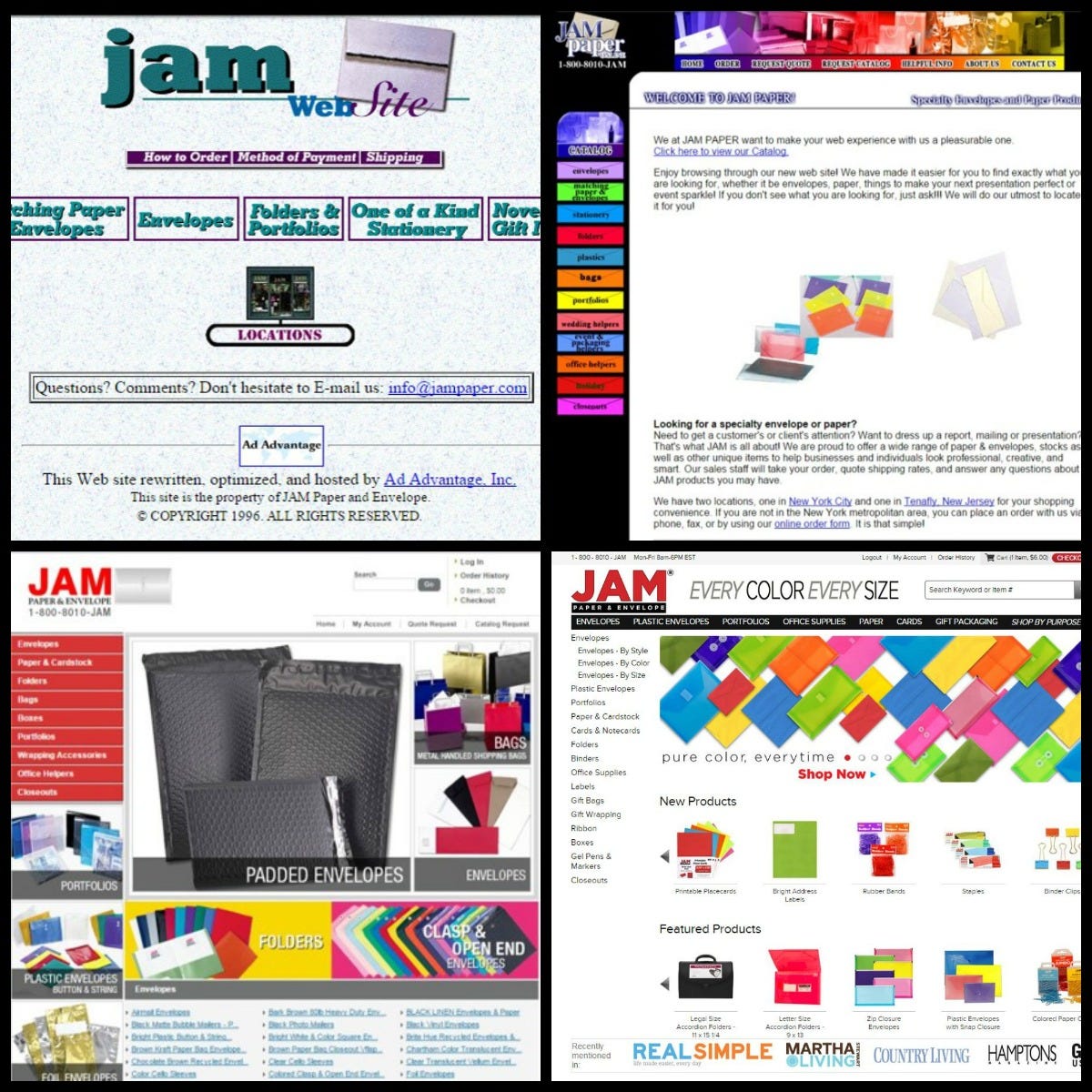 Jampaper.com website evolution