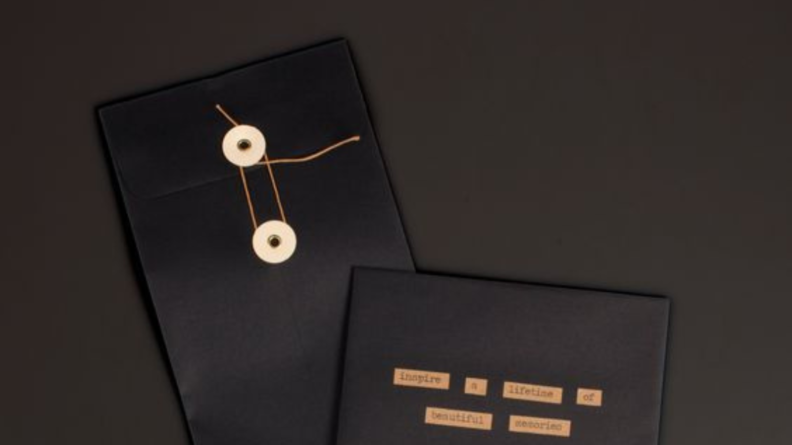 Black No. 10 policy envelopes for special mail and DIY Invitations