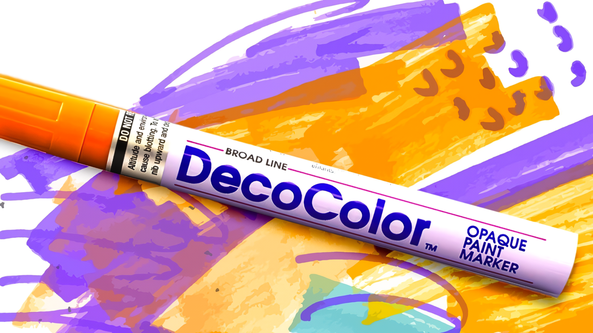 Decocolor Paint Pens for Cars Parts, Glass and Plastic - Broad